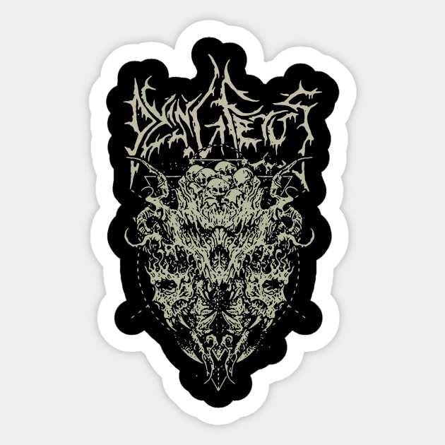 dying-fetus-high-resolution Sticker by patient whirl